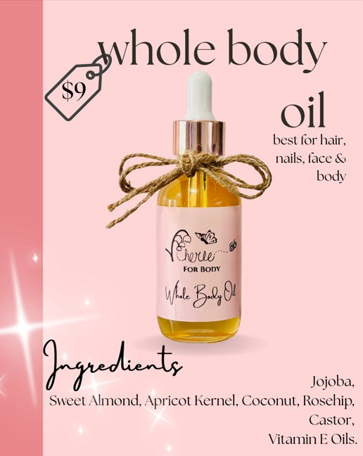 Whole Body Oil — Jojoba, Rosehip & Vitamin E Blend